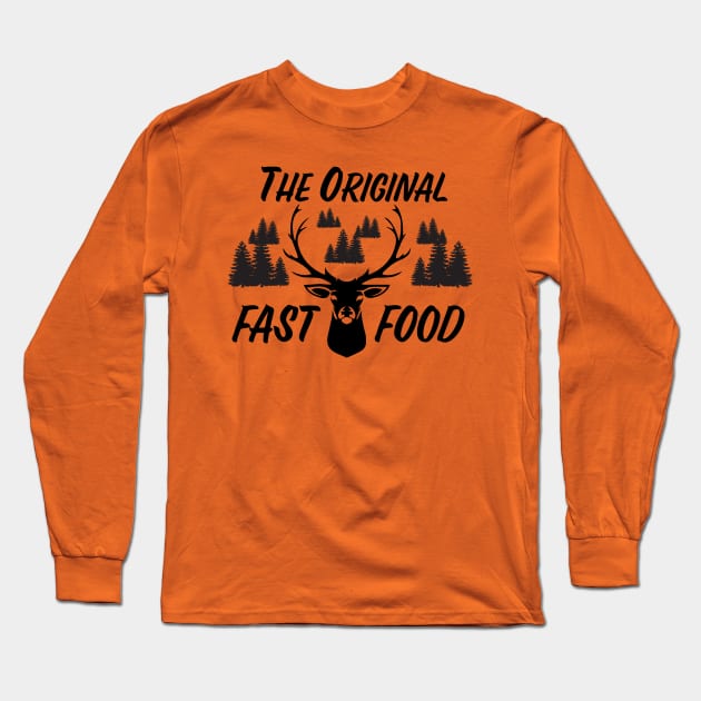 The Original Fast Food Long Sleeve T-Shirt by Saltee Nuts Designs